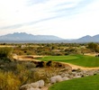 The 14th hole on the Cholla course at We-Ko-Pa Golf Club is a downhill par 3. 