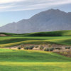 A view of tee with mountains in background from Duke at Rancho El Dorado