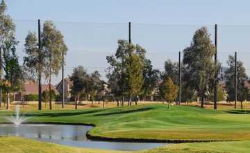 A view of the 9th green at Augusta Ranch Golf Club